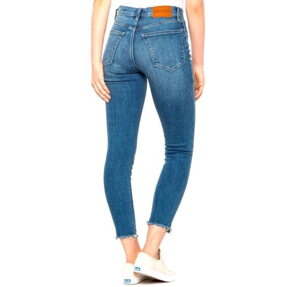 Lucky Brand Bridgette Skinny Ankle Frayed High Rise Distressed Jeans | Size 4/27 - Picture 1 of 7
